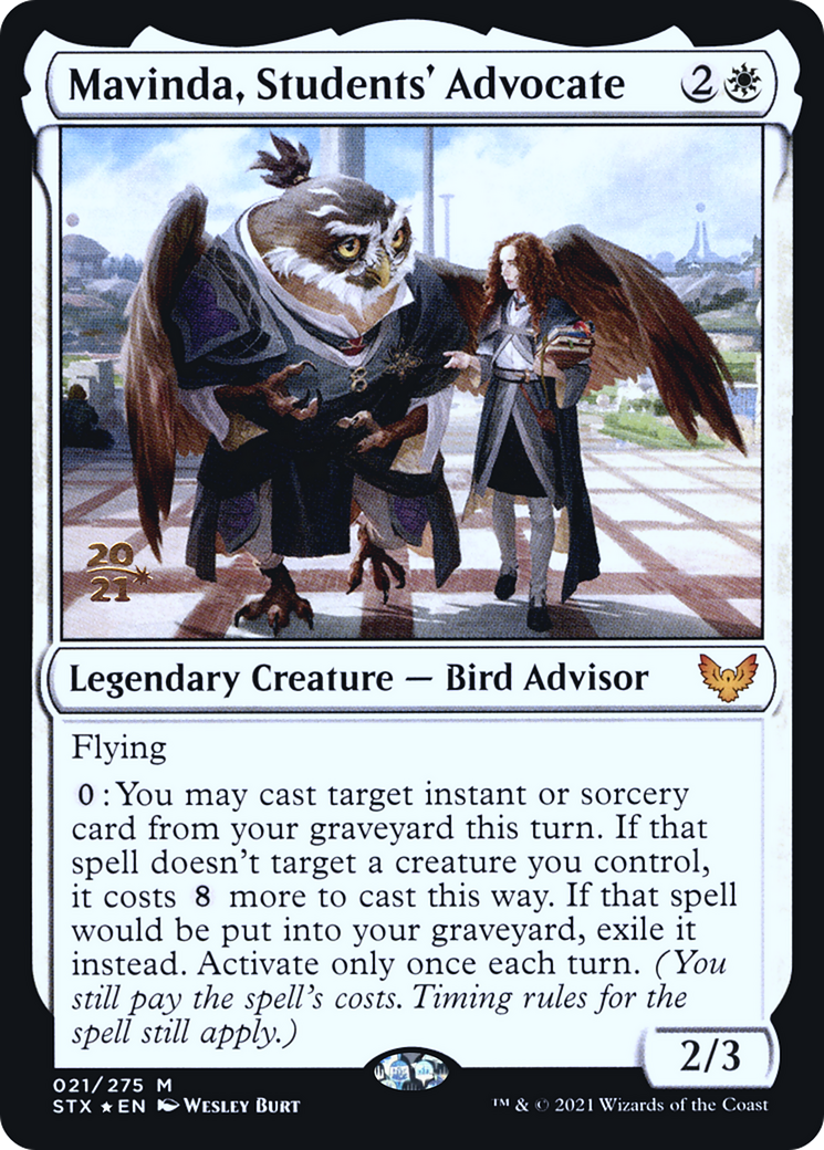 Mavinda, Students' Advocate (21s) Foil - Strixhaven: School of Mages Promos