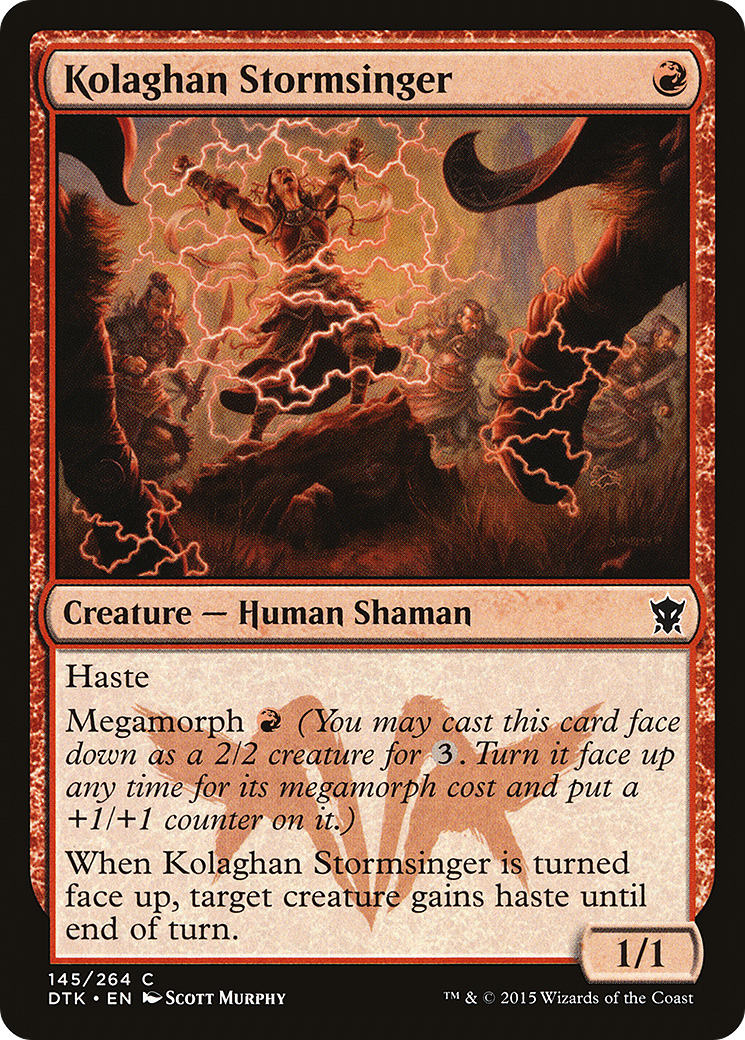 Kolaghan Stormsinger (145) Foil - Dragons of Tarkir