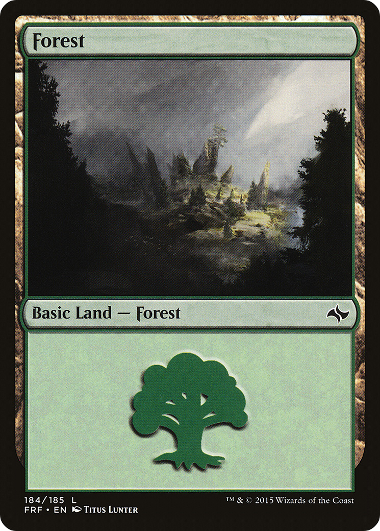 Forest (184) Foil - Fate Reforged
