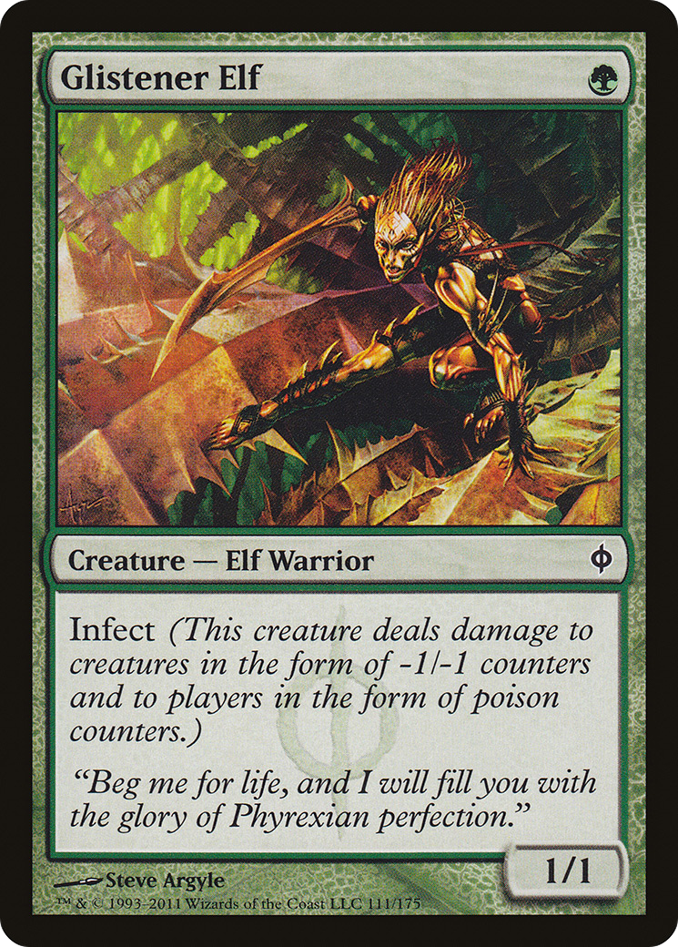 Glistener Elf (111) Foil - New Phyrexia