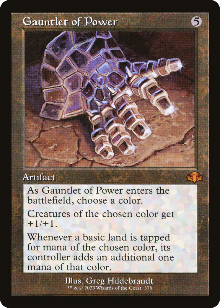 Gauntlet of Power (Retro) (378) Foil - Dominaria Remastered