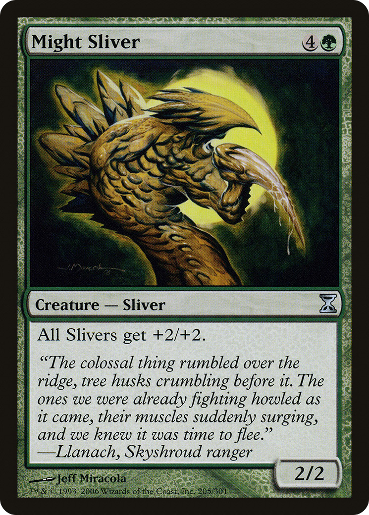 Might Sliver (205) Foil - Time Spiral