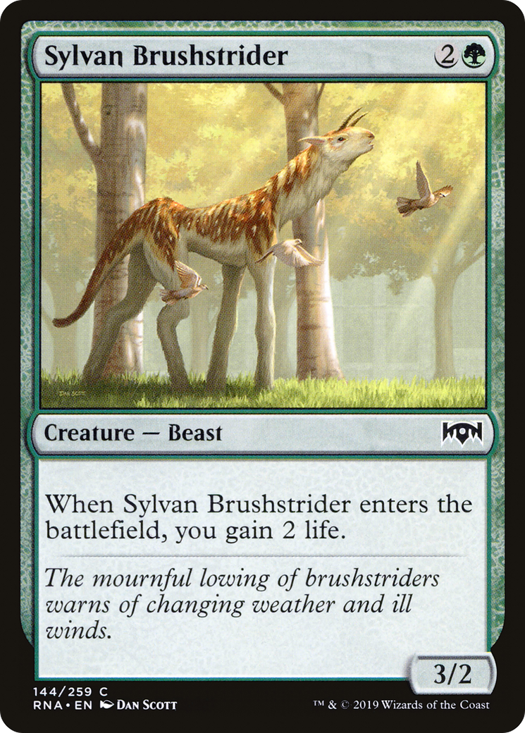 Sylvan Brushstrider (144) Foil - Ravnica Allegiance