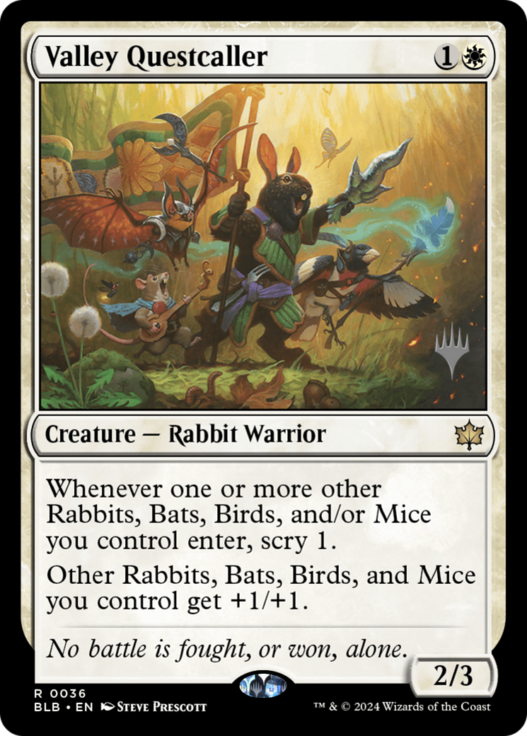 Valley Questcaller (036) Foil - Bloomburrow Promos
