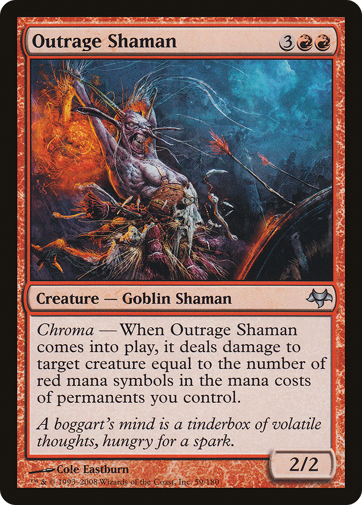 Outrage Shaman (059) Foil - Eventide