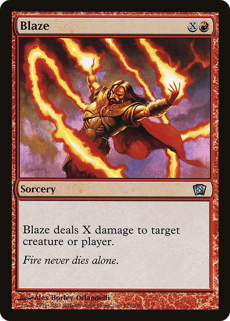 Blaze (177) Foil - Eighth Edition