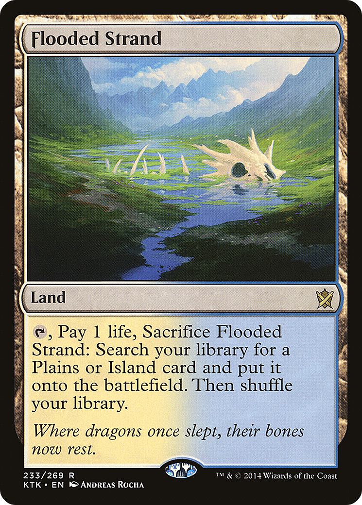 Flooded Strand (233) Foil - Khans of Tarkir