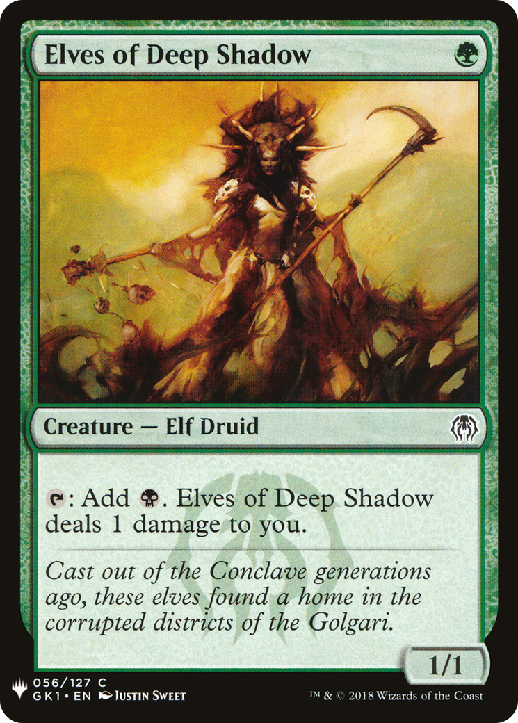 Elves of Deep Shadow (GK1-56) - The List