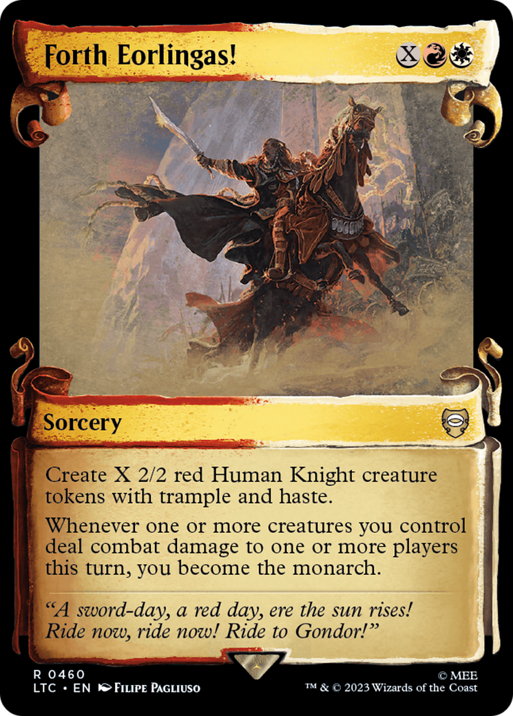 Forth Eorlingas! (Showcase Scrolls) (Showcase) (460) Foil - Tales of Middle-earth Commander