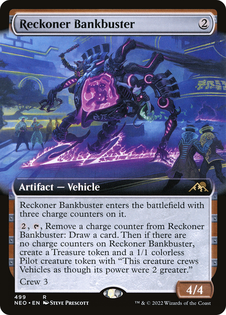 Reckoner Bankbuster (Extended Art) (499) Foil - Kamigawa: Neon Dynasty
