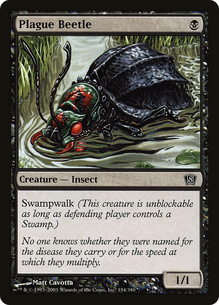 Plague Beetle (154) Foil - Eighth Edition