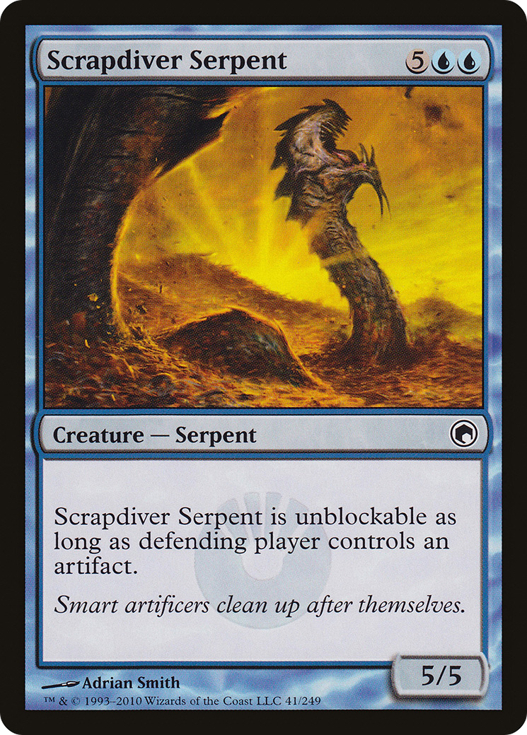 Scrapdiver Serpent (041) - Scars of Mirrodin