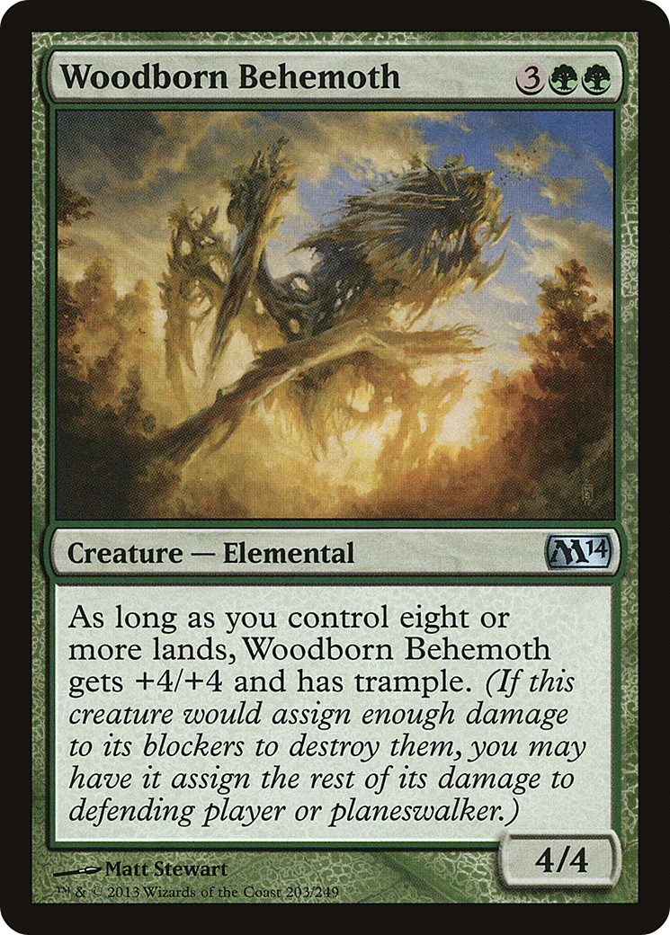 Woodborn Behemoth (203) Foil - Magic 2014
