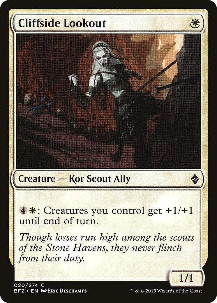 Cliffside Lookout (020) Foil - Battle for Zendikar