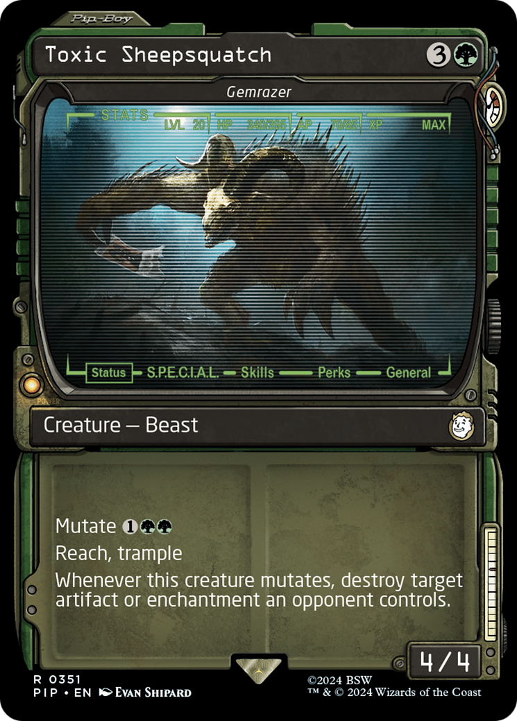 Toxic Sheepsquatch – Gemrazer (Showcase) (351) - Fallout