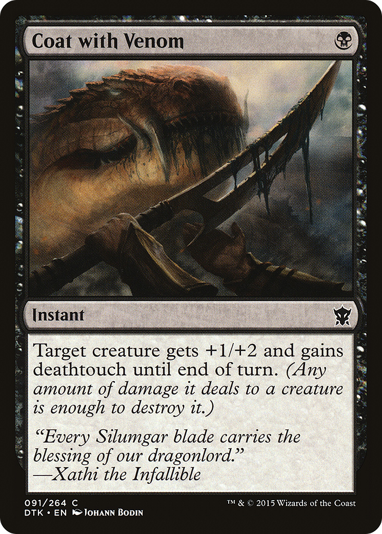 Coat with Venom (091) Foil - Dragons of Tarkir
