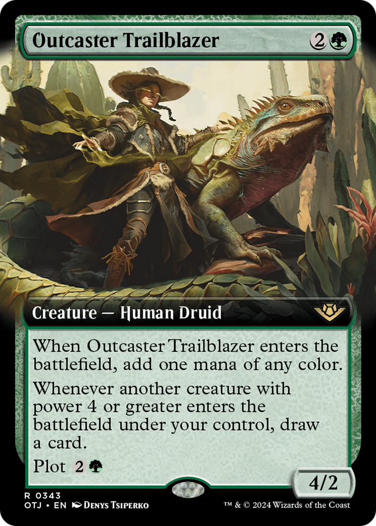 Outcaster Trailblazer (Extended Art) (343) Foil - Outlaws of Thunder Junction