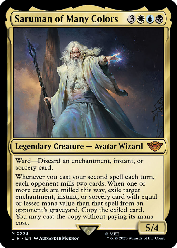 Saruman of Many Colors (223) Foil - The Lord of the Rings: Tales of Middle-earth