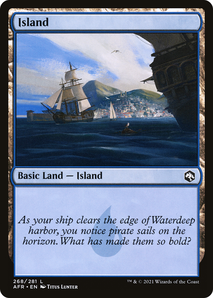 Island (268) Foil - Adventures in the Forgotten Realms