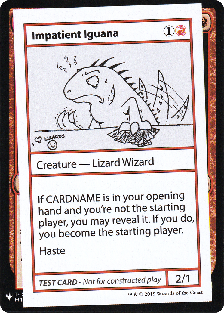 Impatient Iguana (055) - Mystery Booster Playtest Cards 2019