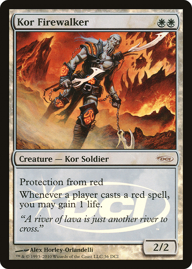 Kor Firewalker (036) Foil - DCI Promos
