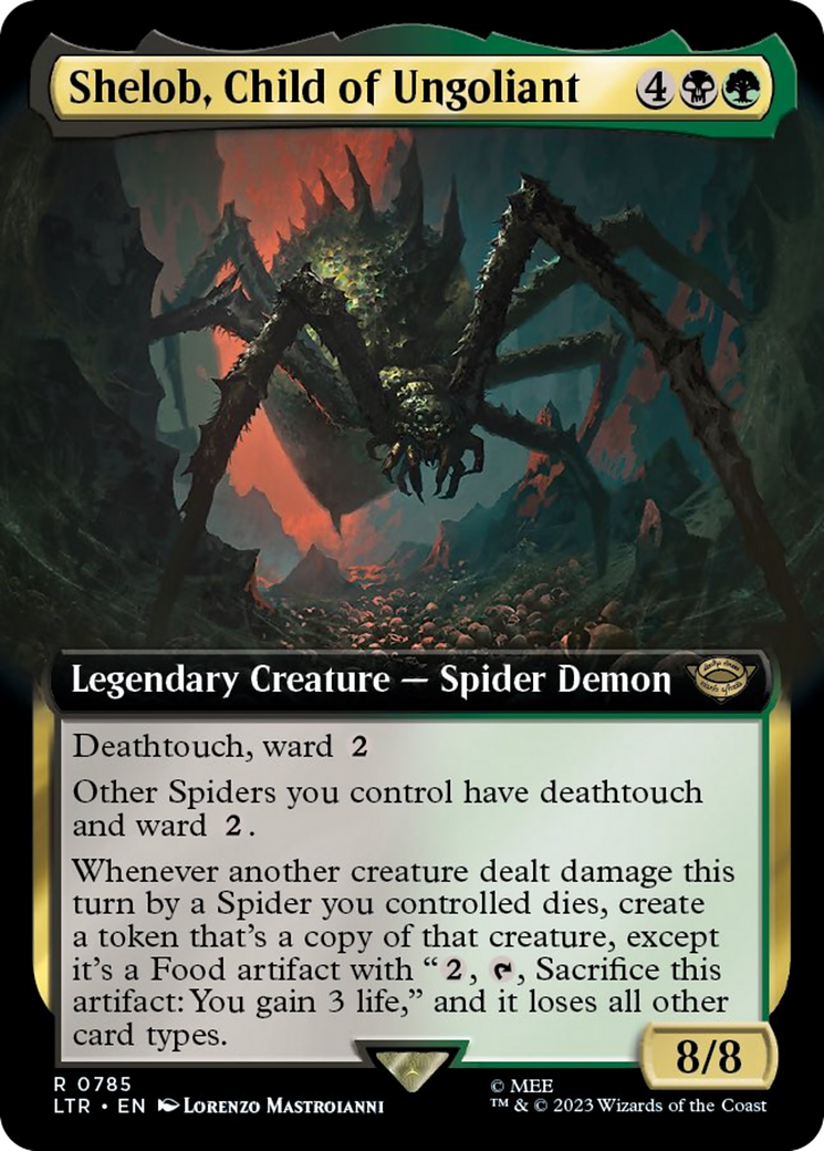 Shelob, Child of Ungoliant (Extended Art) (785) Foil - The Lord of the Rings: Tales of Middle-earth