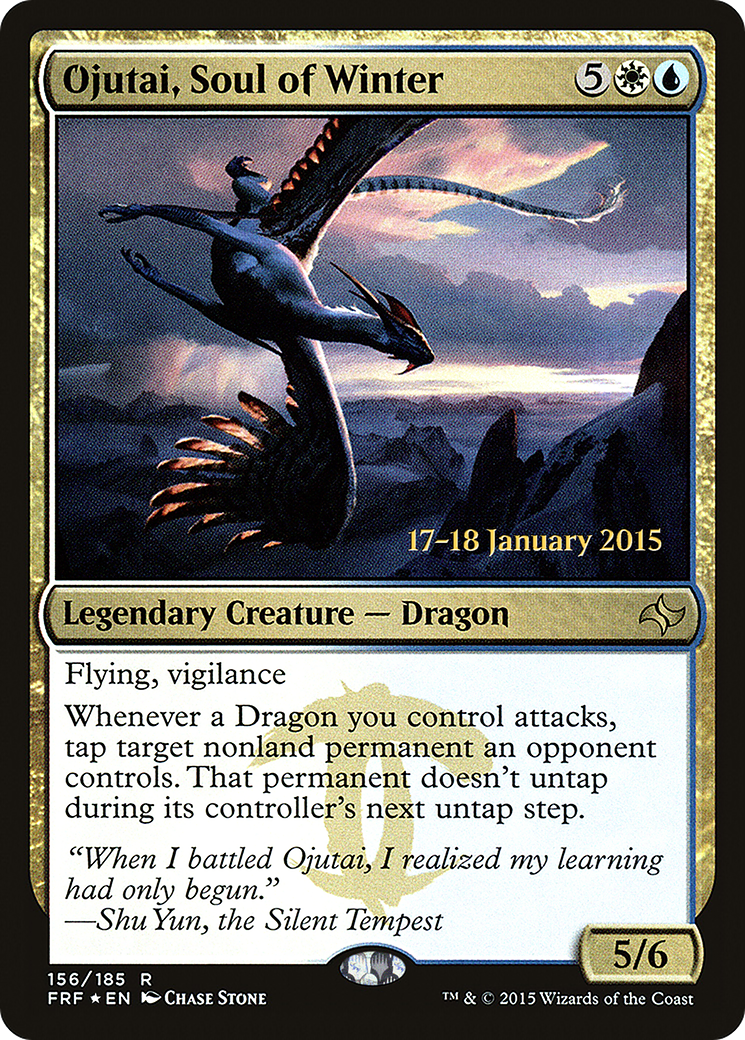Ojutai, Soul of Winter (156s) Foil - Fate Reforged Promos