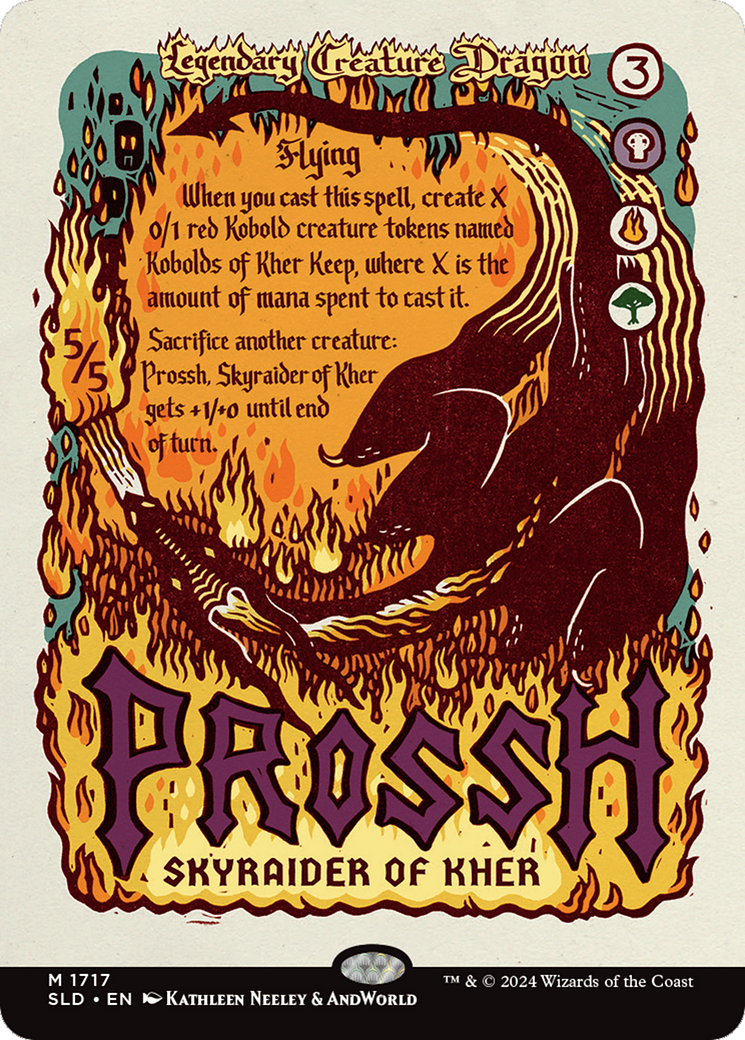 Prossh, Skyraider of Kher (Rainbow Foil) (1717) Foil - Secret Lair Drop Series