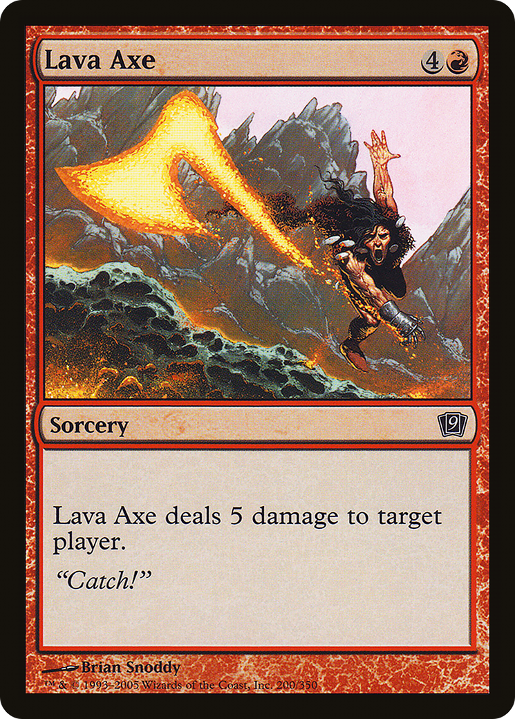 Lava Axe (200) Foil - Ninth Edition