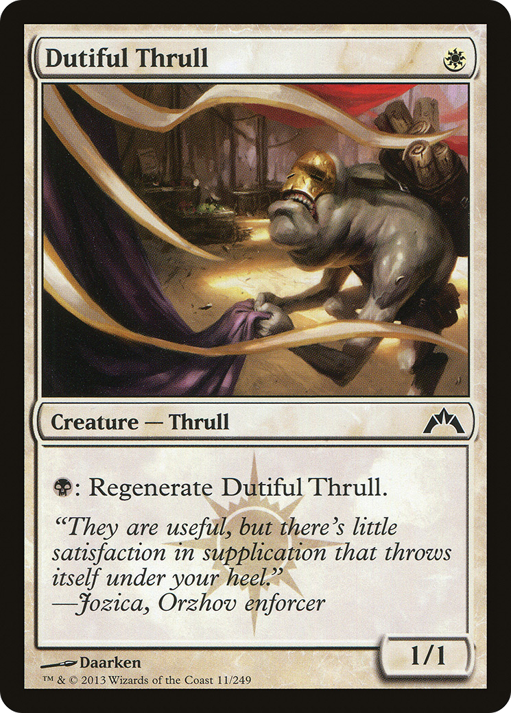 Dutiful Thrull (011) Foil - Gatecrash