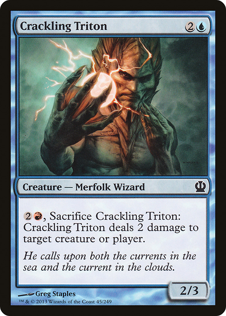 Crackling Triton (045) Foil - Theros