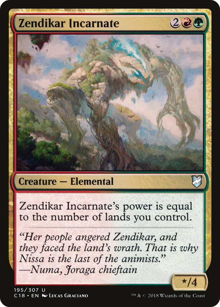 Zendikar Incarnate (195) - Commander 2018