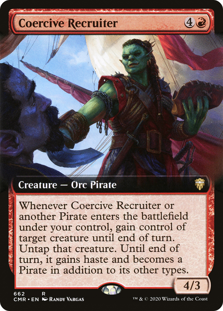 Coercive Recruiter (Extended Art) (662) Foil - Commander Legends