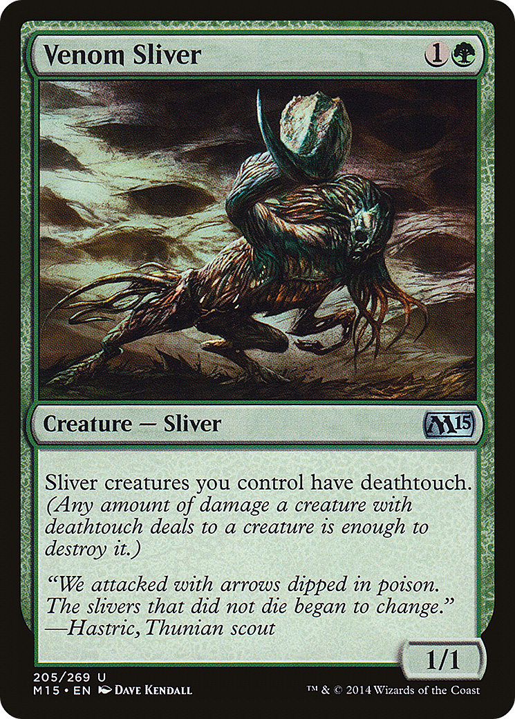 Venom Sliver (205) Foil - Magic 2015