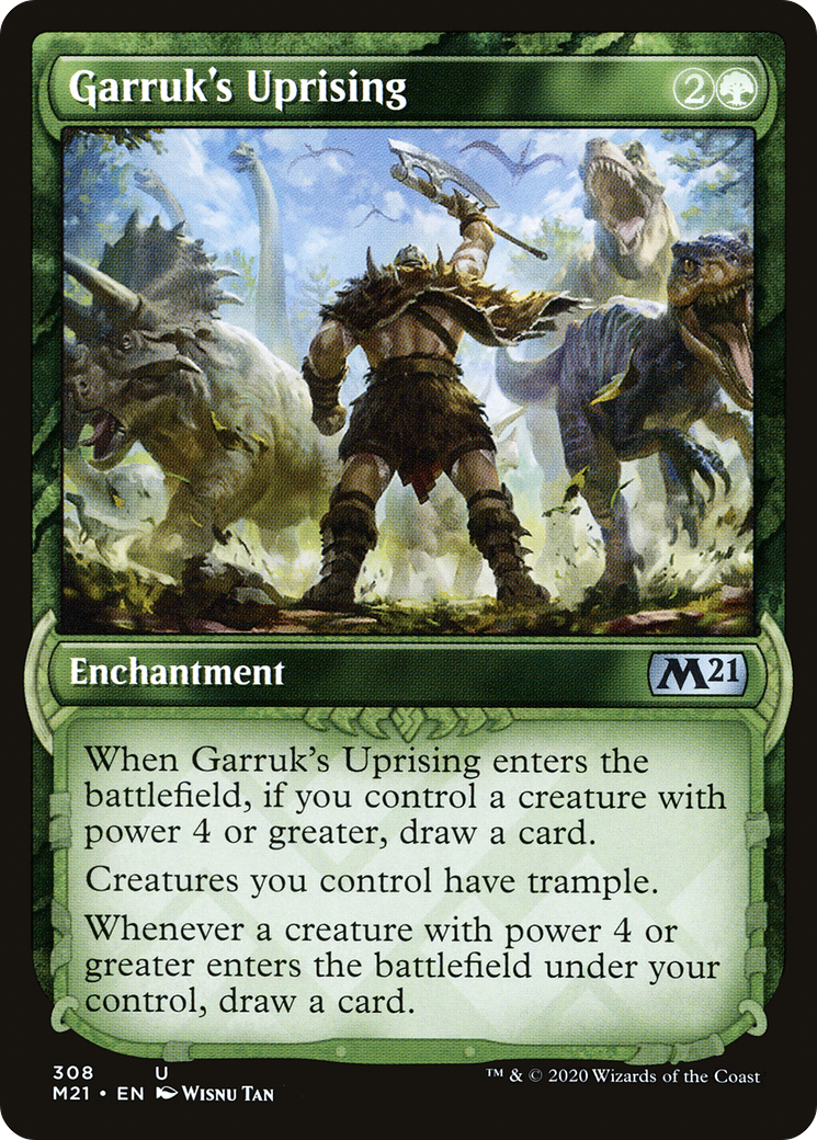 Garruk's Uprising (Showcase) (308) - Core Set 2021