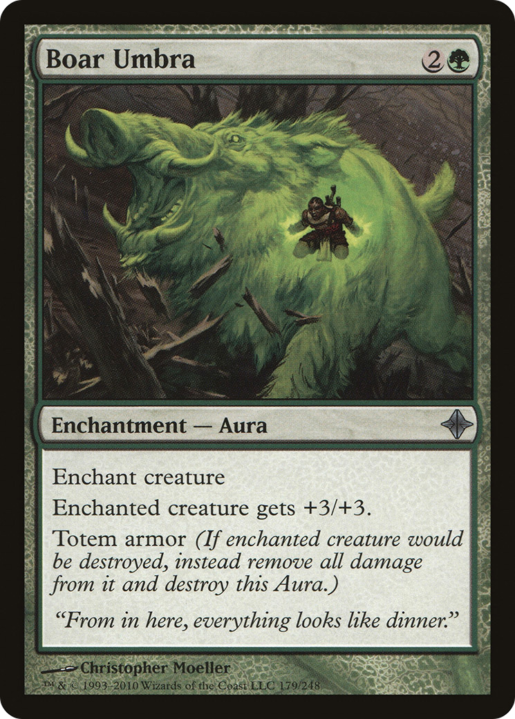 Boar Umbra (179) Foil - Rise of the Eldrazi
