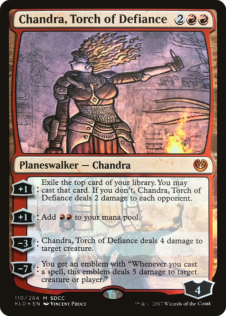 Chandra, Torch of Defiance (110) Foil - San Diego Comic-Con 2017
