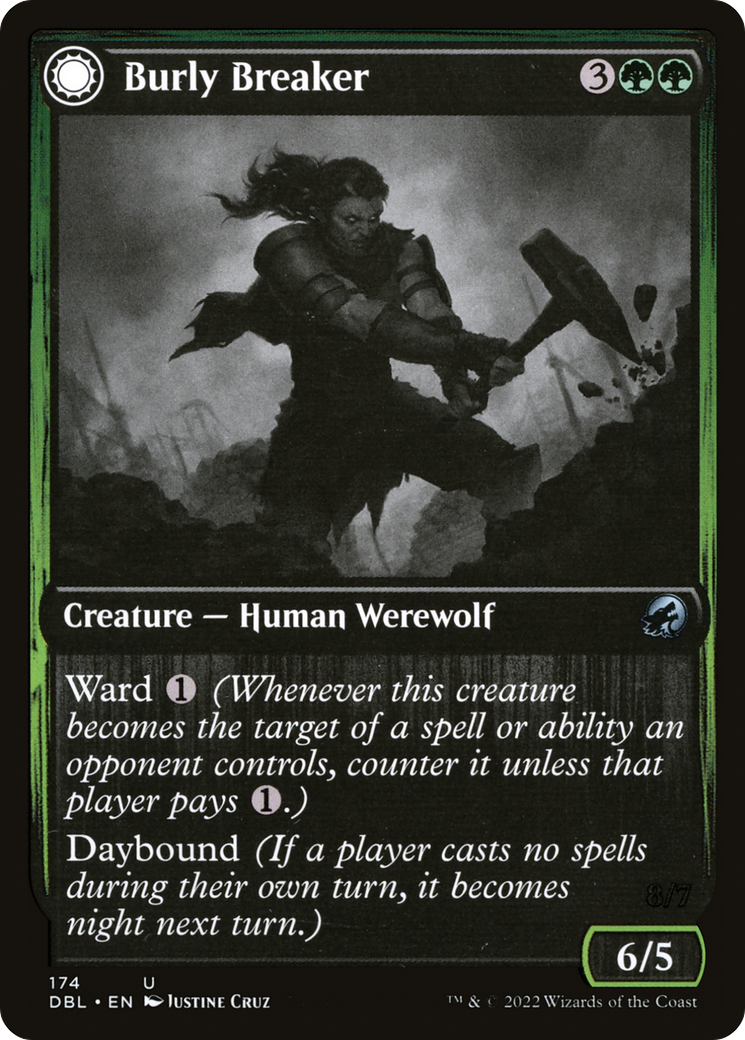 Burly Breaker // Dire-Strain Demolisher (174) - Innistrad: Double Feature