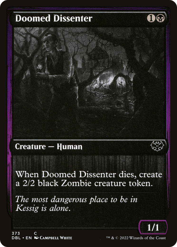 Doomed Dissenter (373) Foil - Innistrad: Double Feature