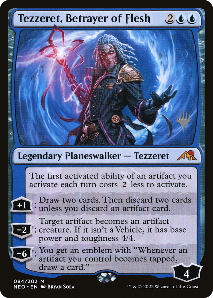 Tezzeret, Betrayer of Flesh (084) - Kamigawa: Neon Dynasty Promos