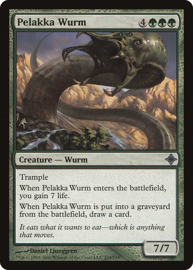 Pelakka Wurm (204) Foil - Rise of the Eldrazi