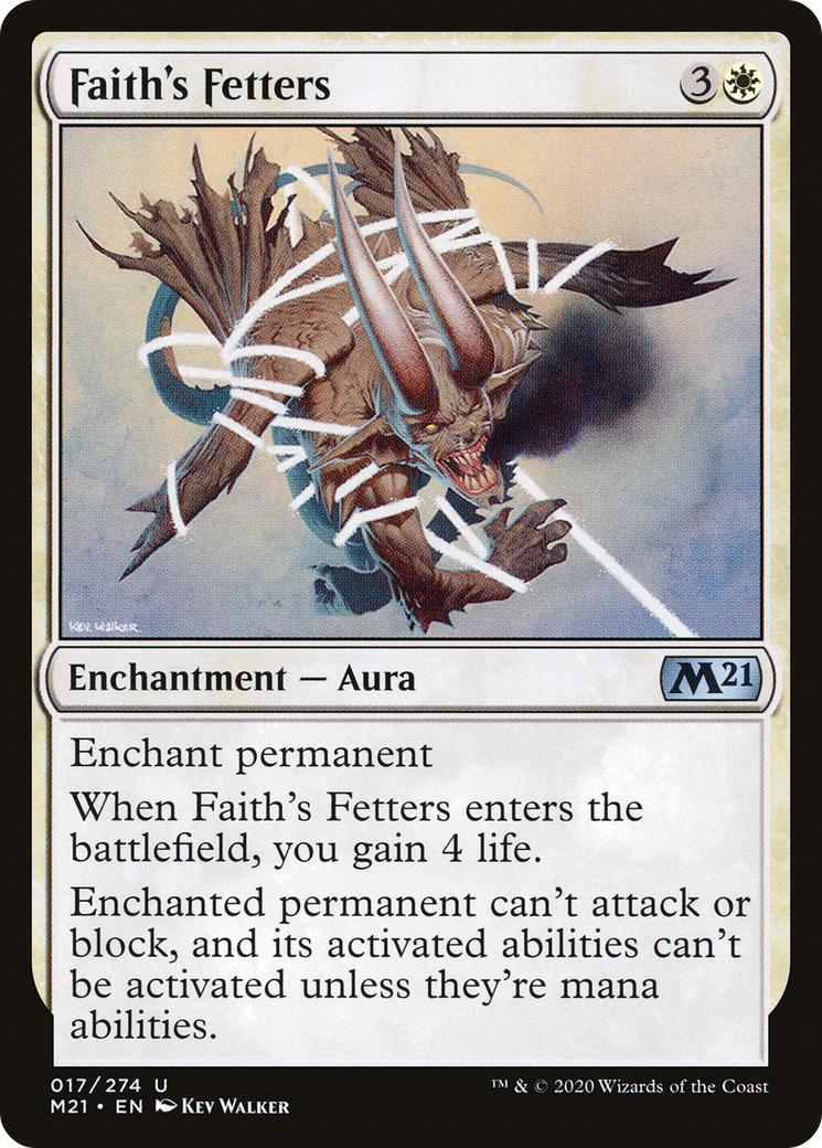 Faith's Fetters (017) Foil - Core Set 2021