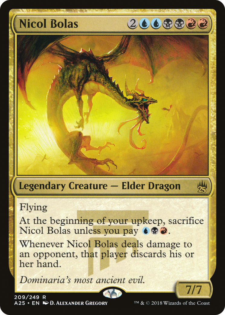 Nicol Bolas (209) Foil - Masters 25