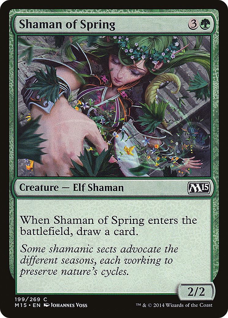 Shaman of Spring (199) Foil - Magic 2015