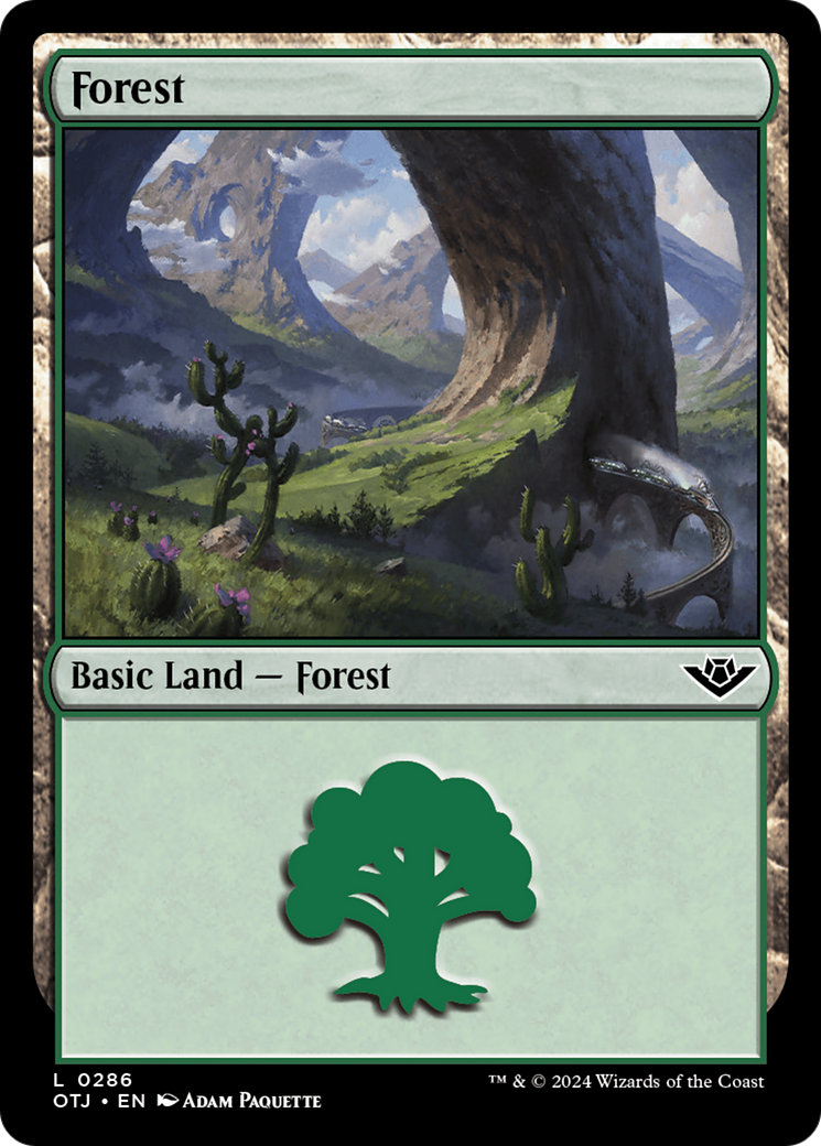 Forest (286) Foil - Outlaws of Thunder Junction