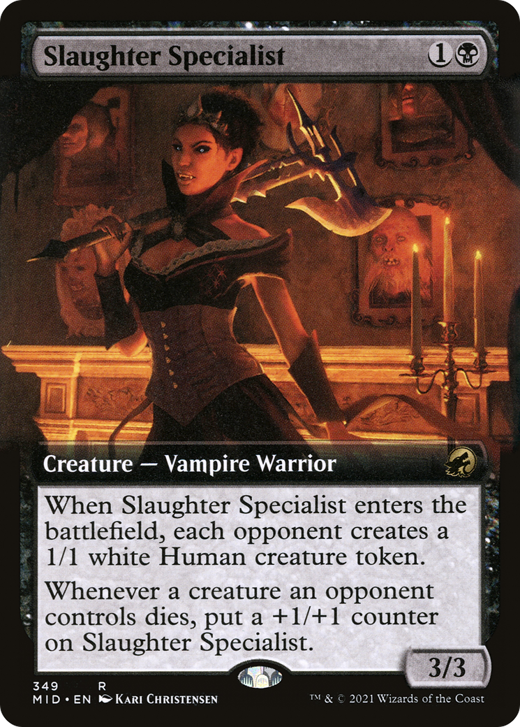 Slaughter Specialist (Extended Art) (349) Foil - Innistrad: Midnight Hunt