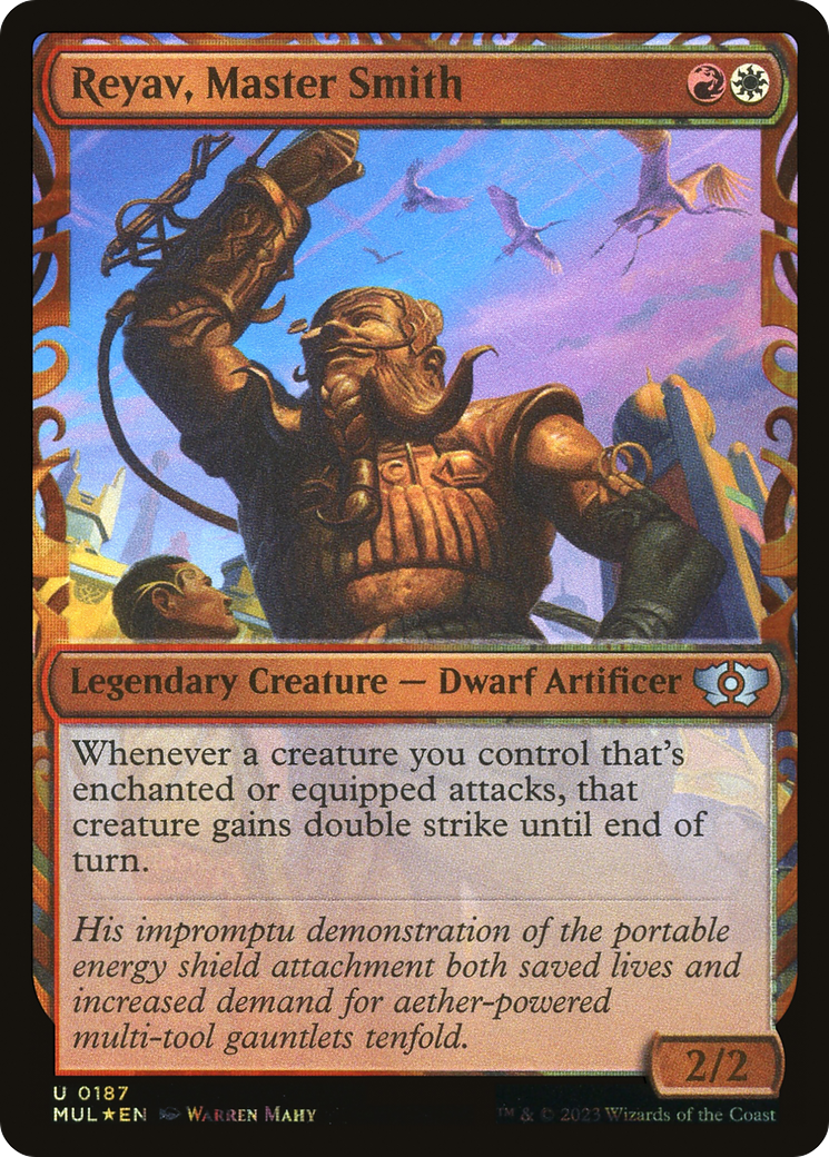 Reyav, Master Smith (Halo Foil) (Showcase) (187) Foil - Multiverse Legends