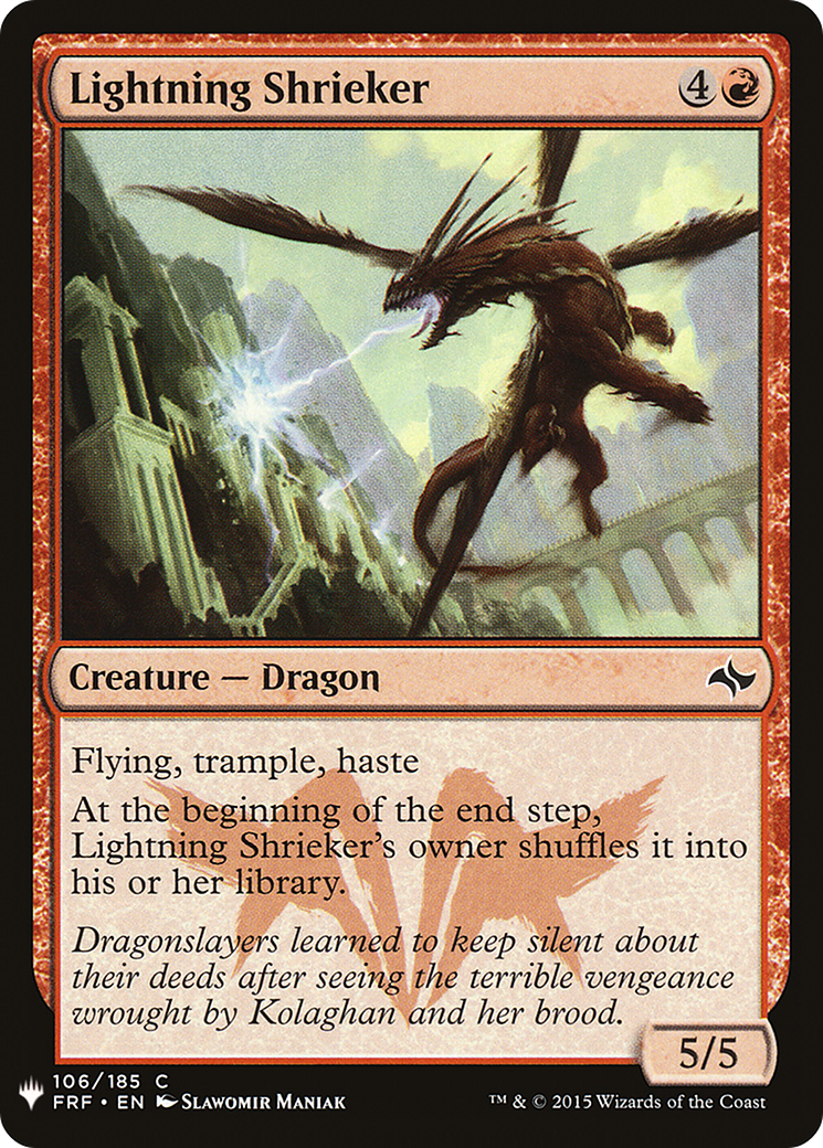 Lightning Shrieker (FRF-106) - The List