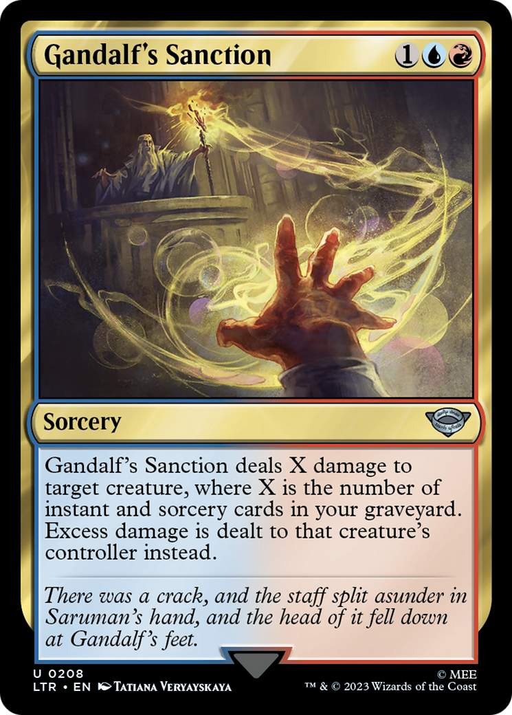 Gandalf's Sanction (208) Foil - The Lord of the Rings: Tales of Middle-earth