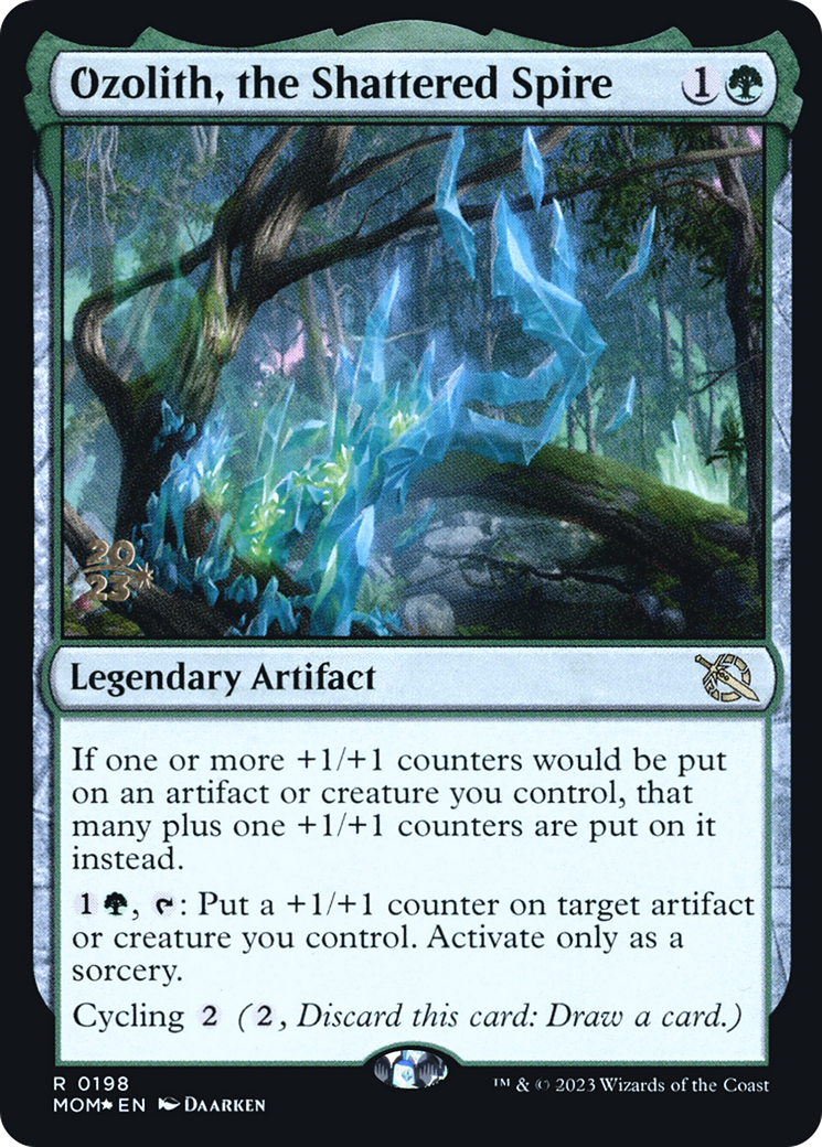 Ozolith, the Shattered Spire (198) Foil - March of the Machine Promos